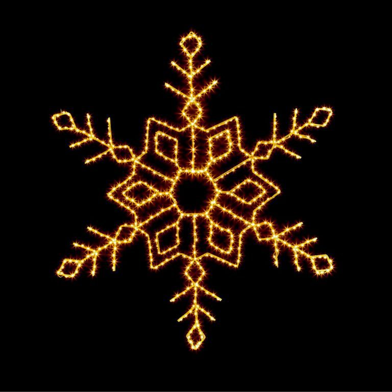 5053844384626 1 Snowflake Christmas Wall Light with 498 Warm White LEDs.jpg